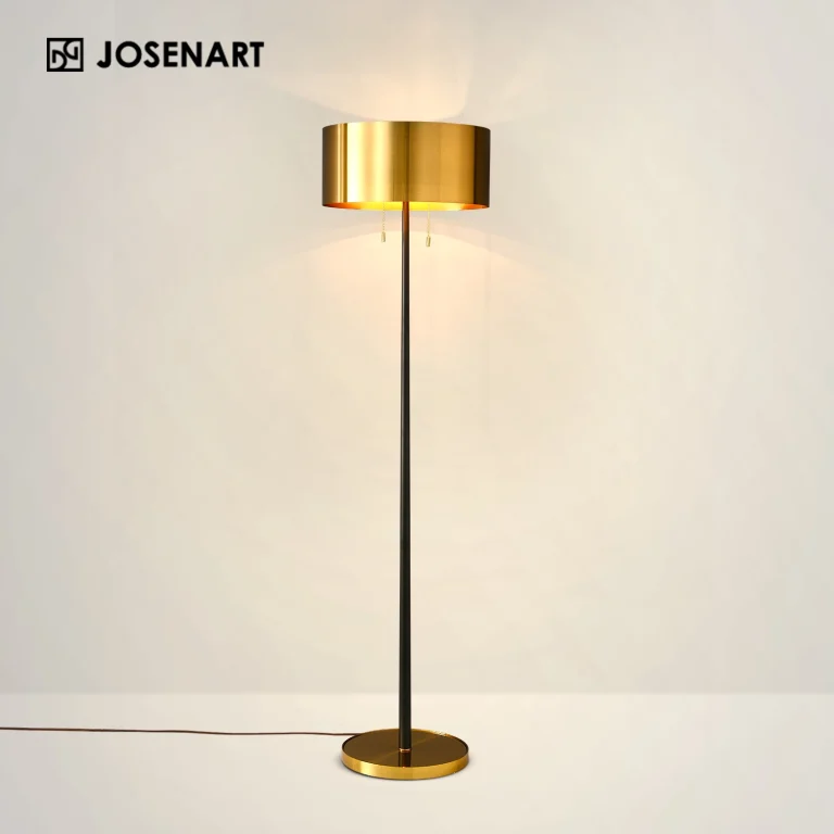 antique brass floor lamp