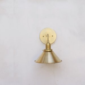 brass-shade-wall-light-2 mid-century brass wall sconce
