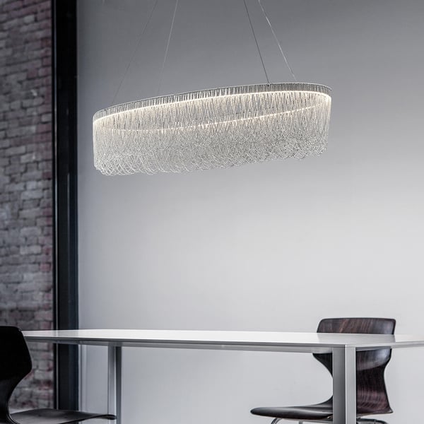 chain-tassel-chandelier-3 chain chrome chandelier