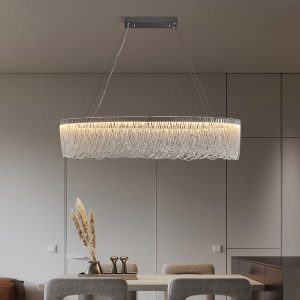 chain-tassel-chandelier-4 chrome tassel chandelier
