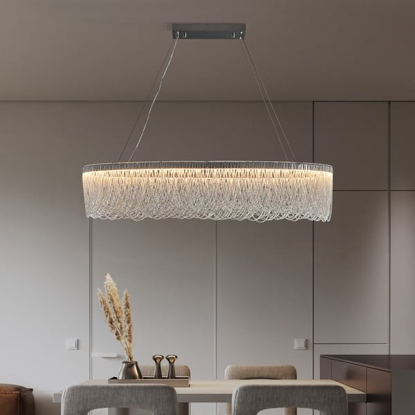 chain-tassel-chandelier-4 chrome tassel chandelier