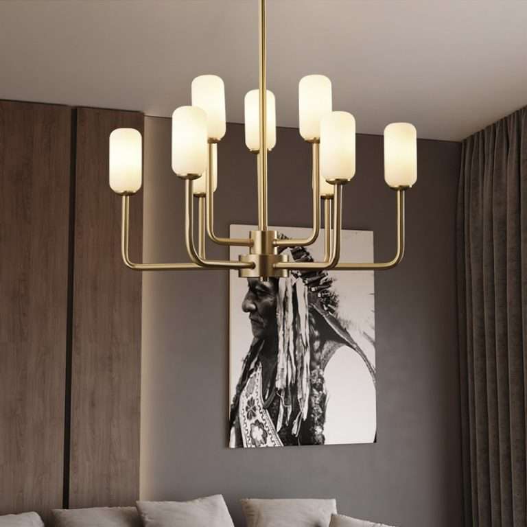 opaline glass chandelier