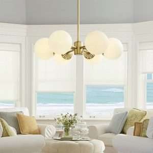 orb shaped dewdrop chandelier