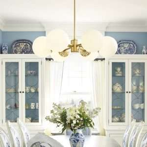 round globe chandelier lighting