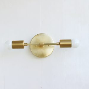solid brass sconce