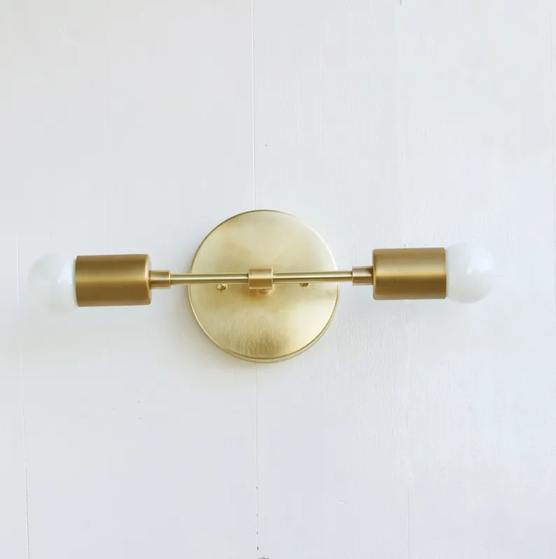 solid brass sconce