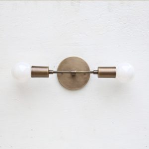 solid brass wall sconce