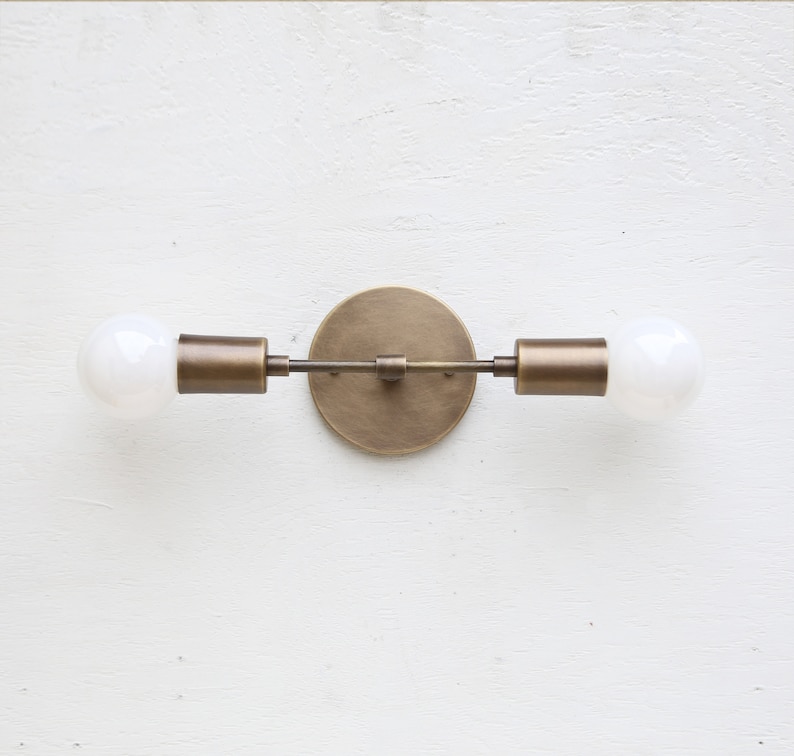 solid brass wall sconce