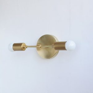modern solid brass sconce