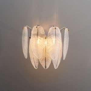 feather-white-glass-sconce-11 white glass wall sconces