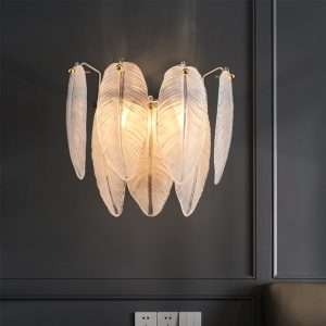 feather-white-glass-sconce-12 feather glass sconce