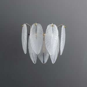 feather-white-glass-sconce-17 white glass wall sconce