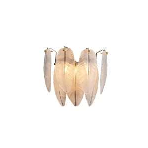feather-white-glass-sconce-19 feather white glass sconce