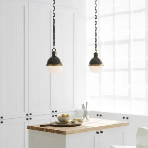 hicks-one-pendant-light-3 13 1/4" wide white pendant