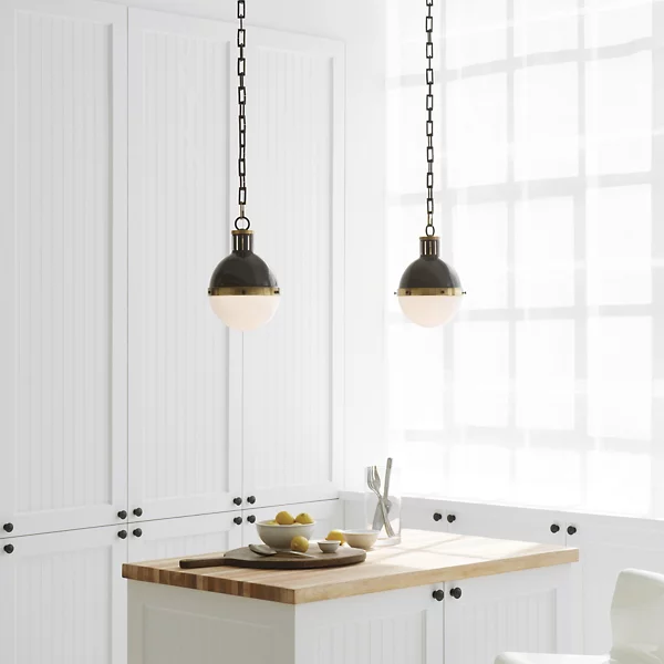 hicks-one-pendant-light-3 13 1/4" wide white pendant