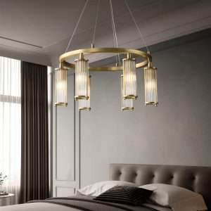 hudson-valley-lighting-ring-chandelier-12 modern chandelier warm glow