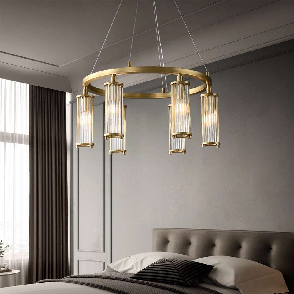 hudson-valley-lighting-ring-chandelier-12 modern chandelier warm glow