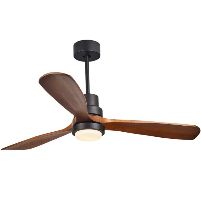 led walnut ceiling fan