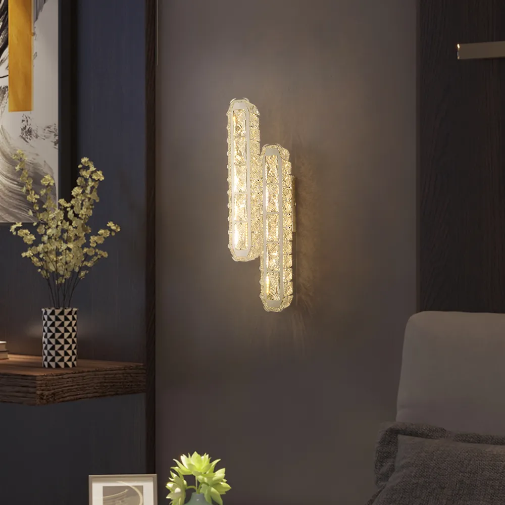 light-glam-crystal-shade-chrome-sconce-1 decorative bedroom lighting