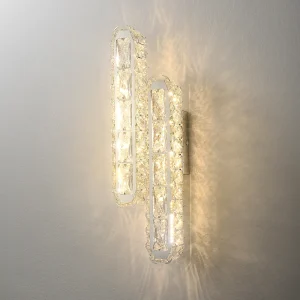 light-glam-crystal-shade-chrome-sconce-5 stylish wall sconces