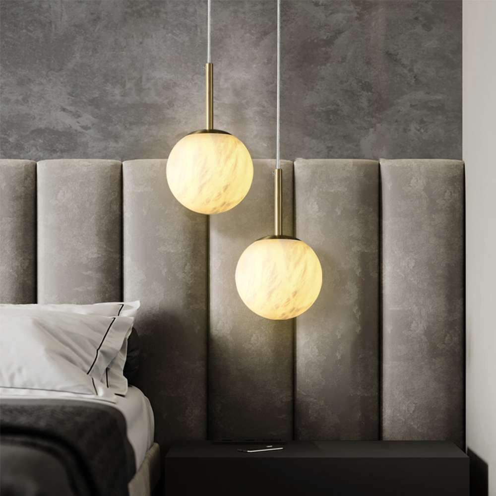 minimalist-globe-pendant-light-15 simple white globe chandelier