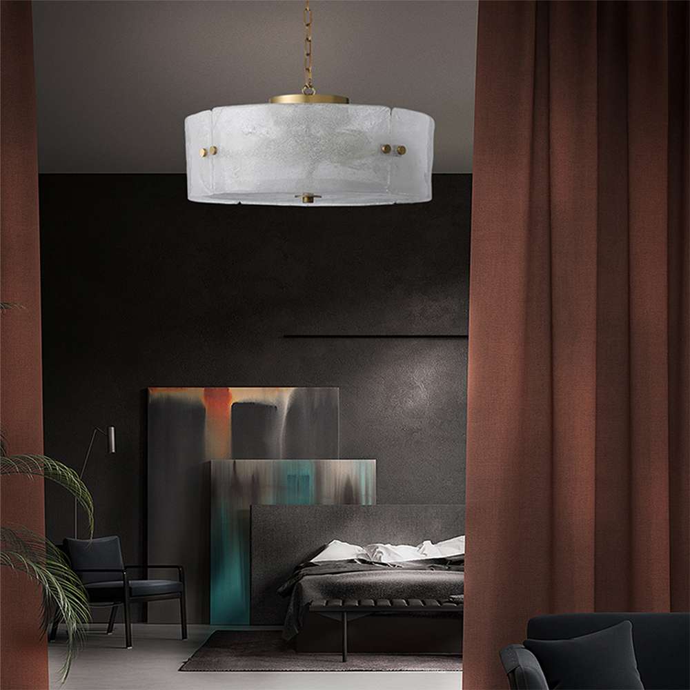 modern-glass-shade-round-chandelier-13 modern lighting glass chandelier