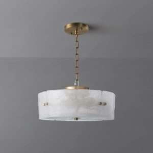 modern-glass-shade-round-chandelier-17 modern 16-inch chandelier