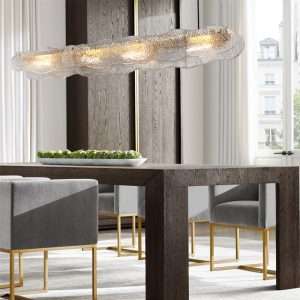 modern-water-ripple-glass-island-chandeliers-16 glass island pendant light