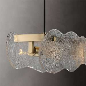 modern-water-ripple-glass-island-chandeliers-20 stylish glass island chandelier