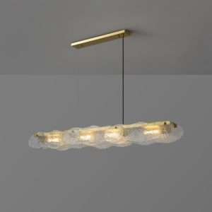 modern-water-ripple-glass-island-chandeliers-26 hand blown glass chandelier