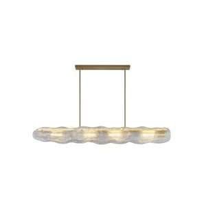 modern-water-ripple-glass-island-chandeliers-30 kitchen island chandelier