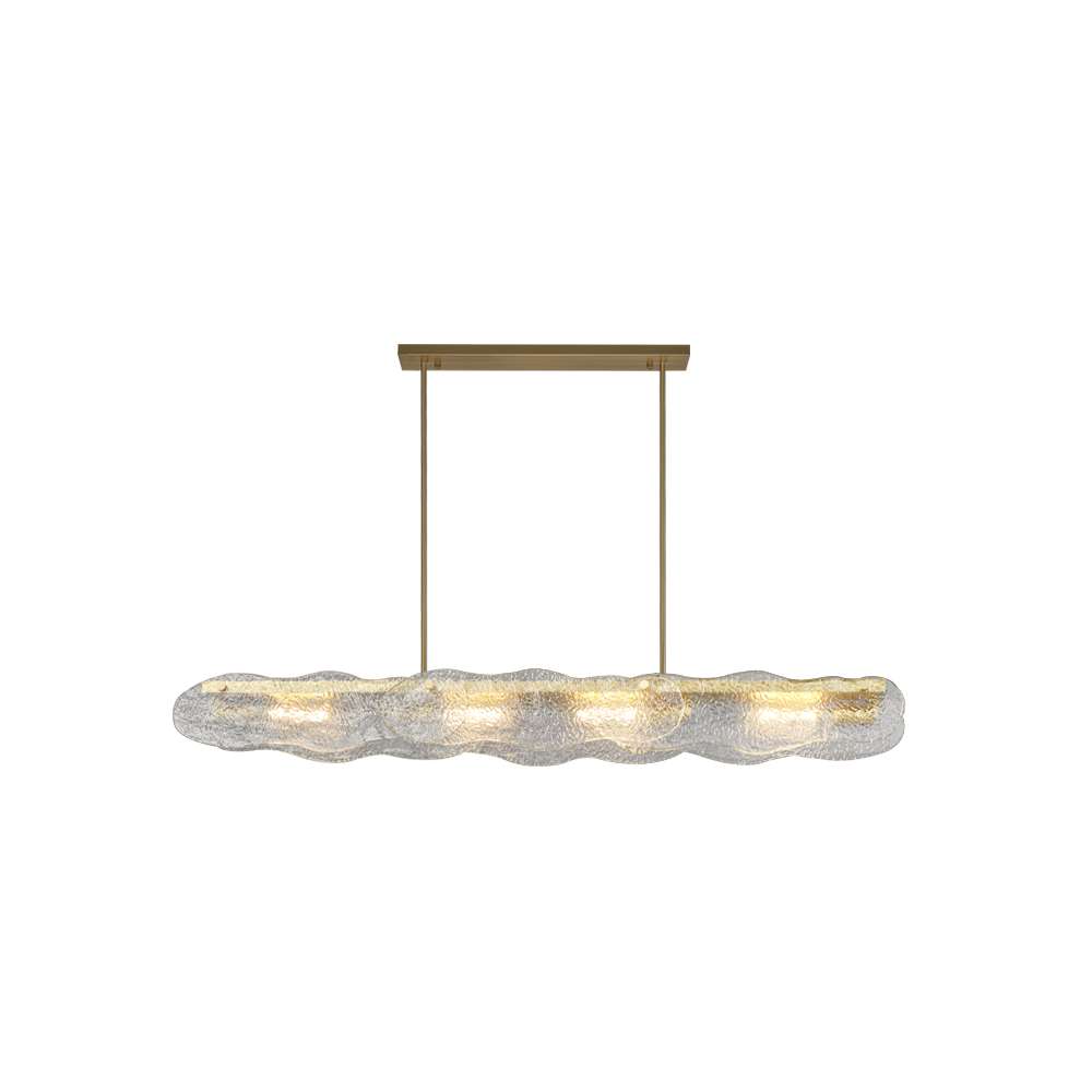 modern-water-ripple-glass-island-chandeliers-30 kitchen island chandelier