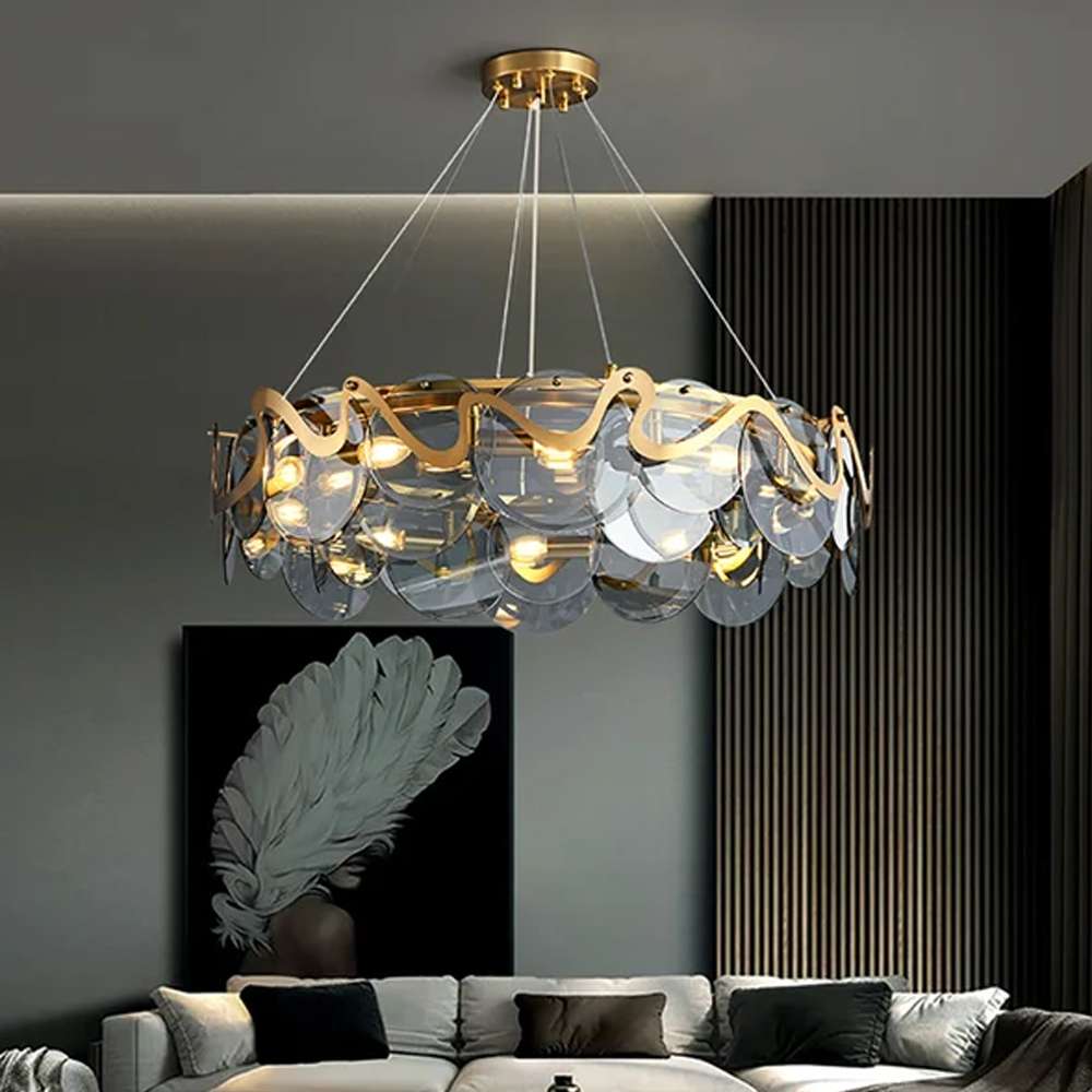 smoky-gray-glass-chandelier-10 smoky gray glass chandelier