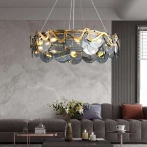 smoky-gray-glass-chandelier-12 smoky glass pendant chandelier