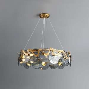 smoky-gray-glass-chandelier-9 gray glass chandelier