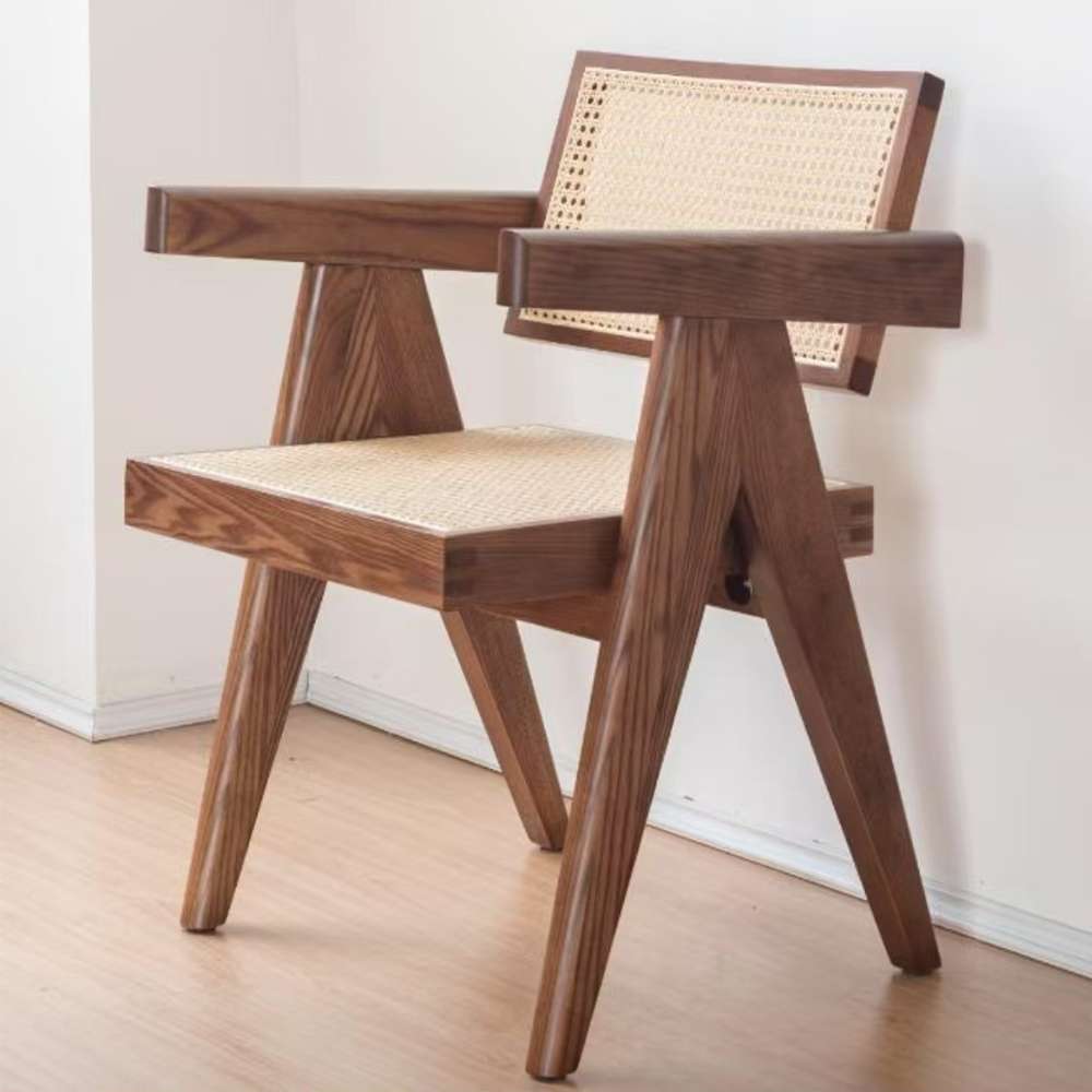 rattan-dining-chairs-5 brown leather accent chair